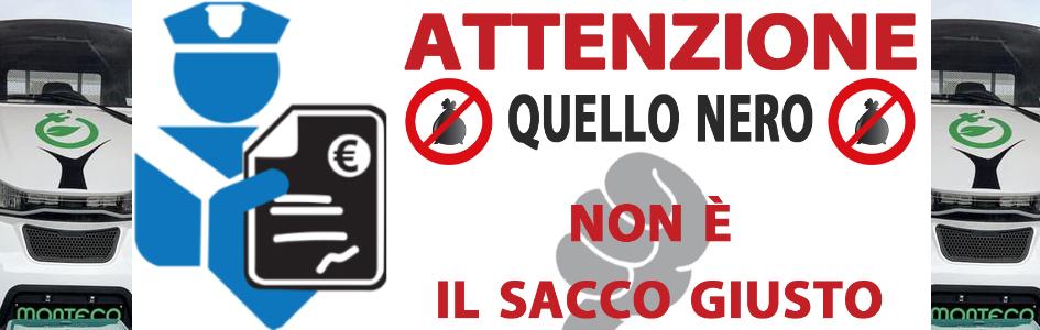 Quello nero NON è il sacco giusto: miglioriamo la qualità della raccolta differenziata